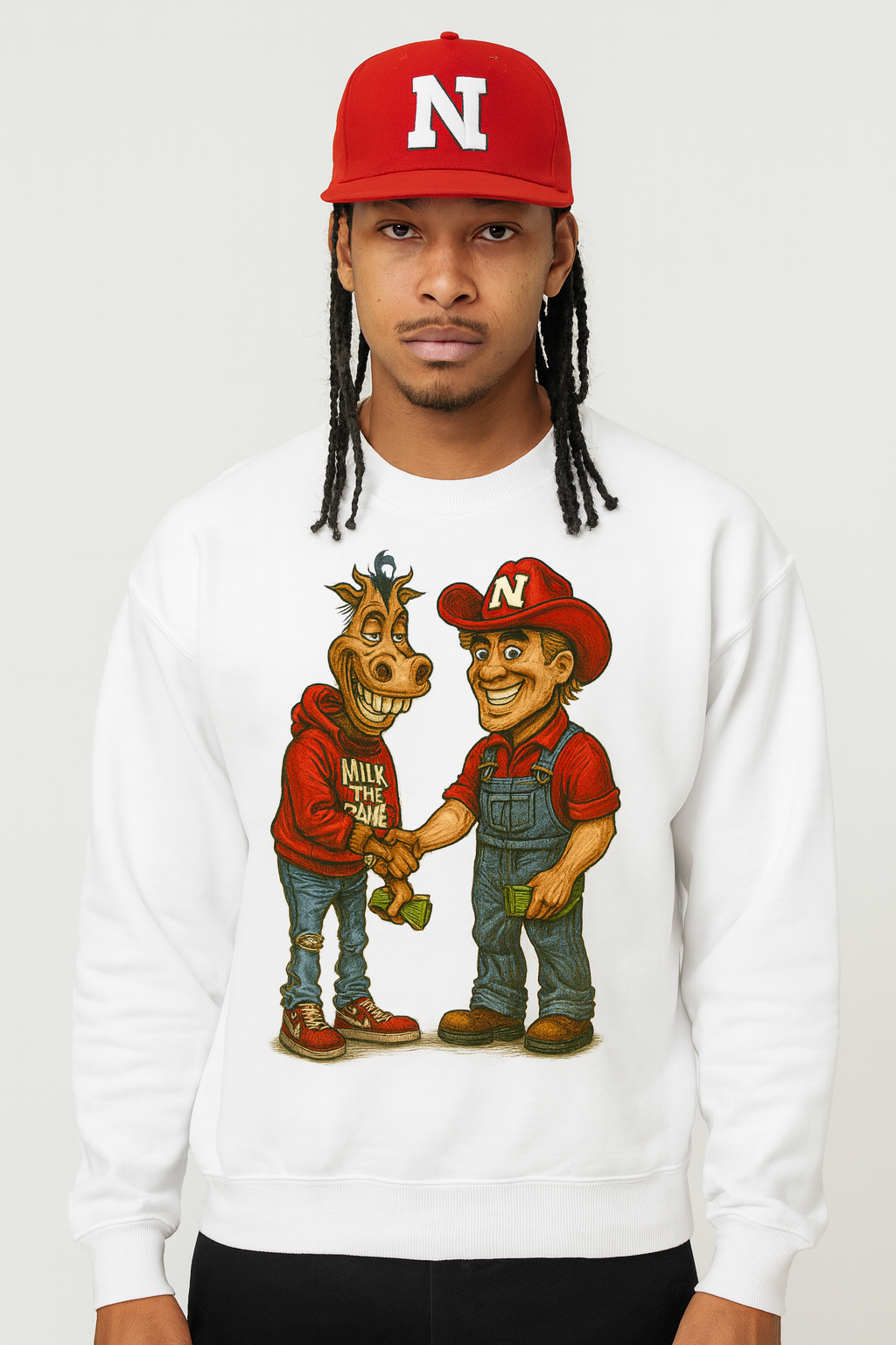 Herbie Husker x Cash Cowvin sweater