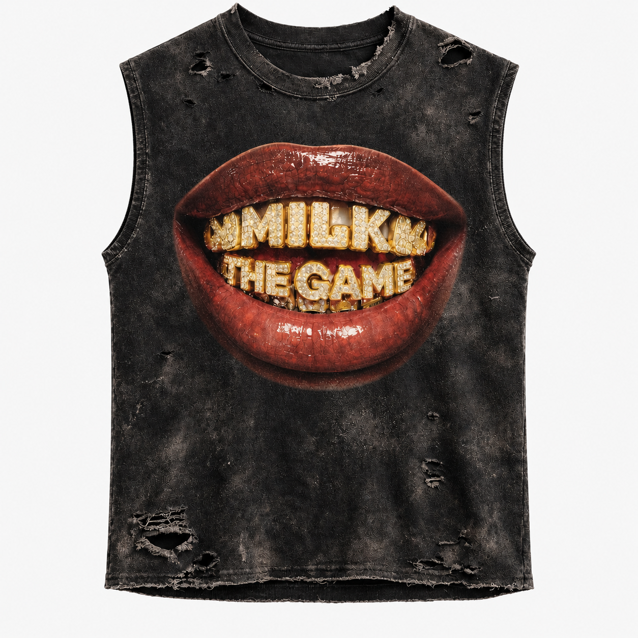 "Put Your Money Where Your Mouth Is" sleeveless tee