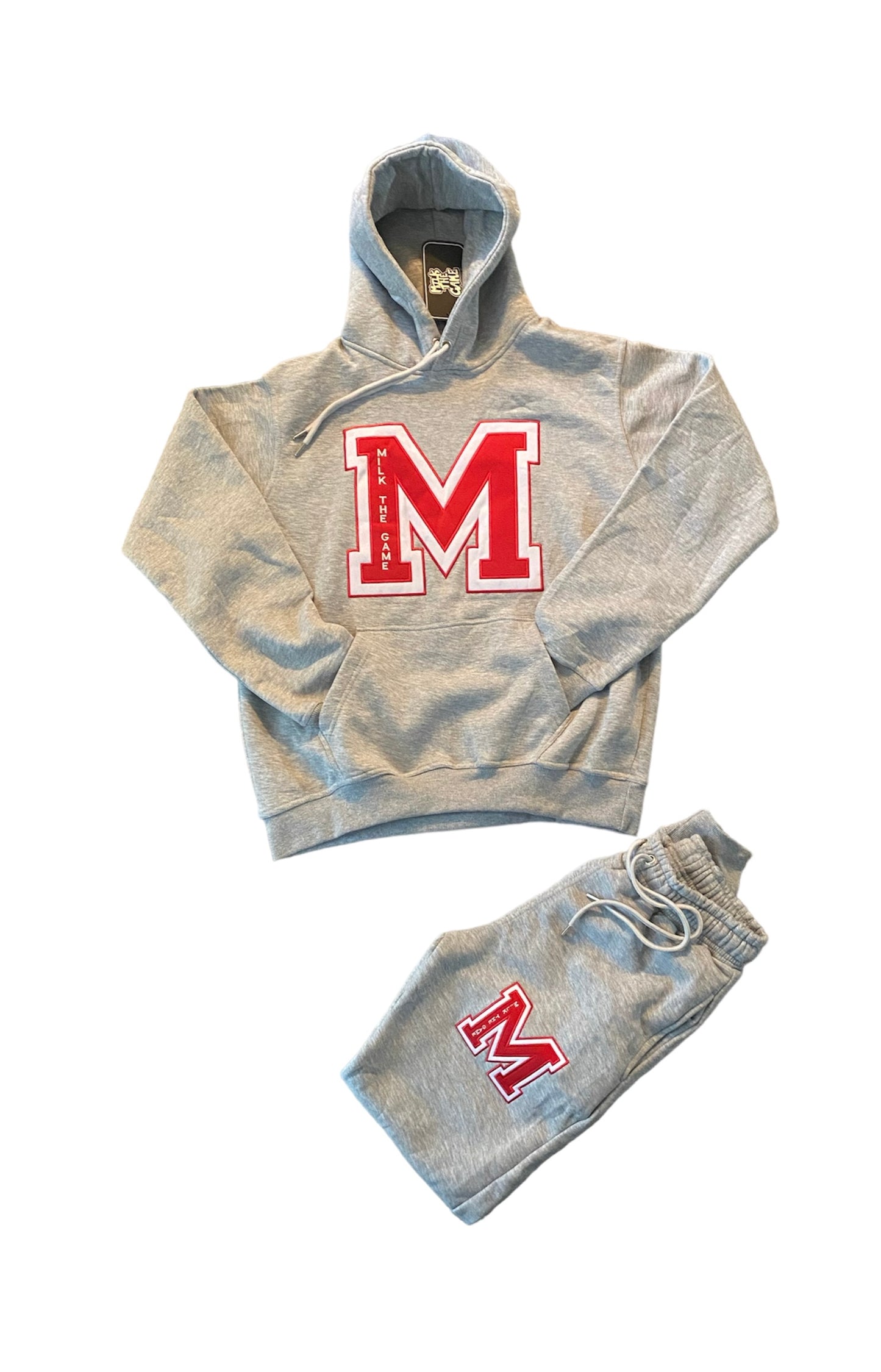 Grey and Red Collegiate M jumpsuit