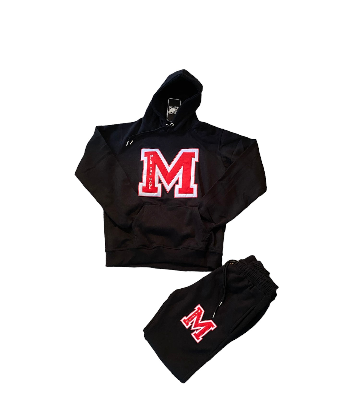 Black and Red Collegiate M jumpsuit