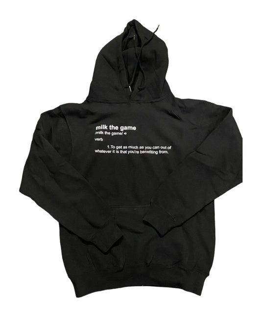 Black definition hoodie